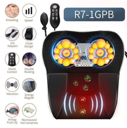 Electric Shiatsu Neck & Upper Back Back Heating Body Massager ~ Traction, Heating, Vibrating, Multi-Functional