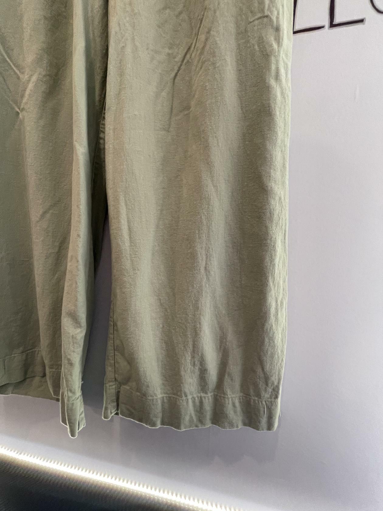 A NEW DAY Women's Green Pleated Wide/Straight Leg Stretch Dress Pants sz 20W - Very Good
