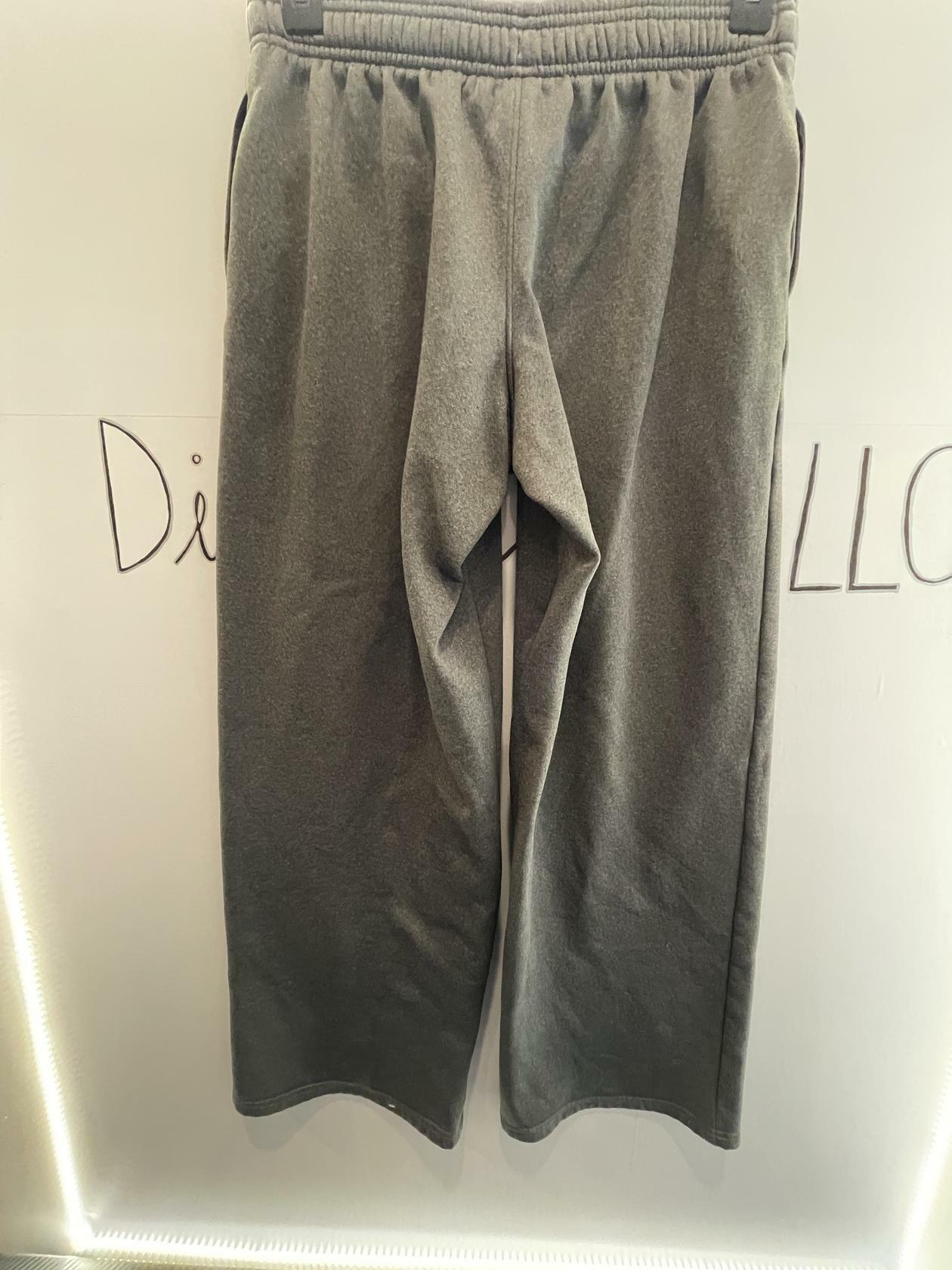 Gray Under Armour Youth Large Athletic Pants Joggers Sweatpants