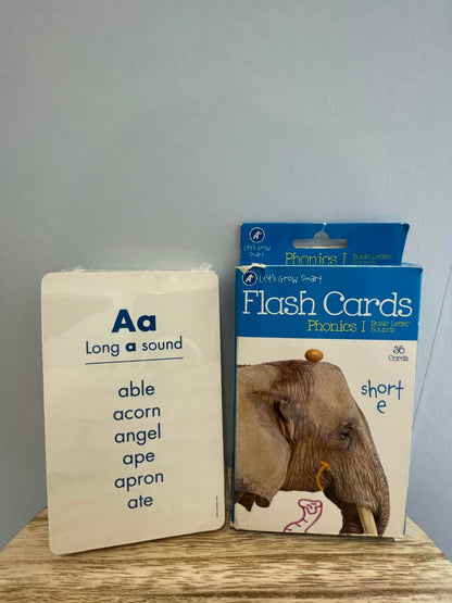 Basic Letter Sounds - Phonics I Flash Cards - 36 Flash Cards - Very Good
