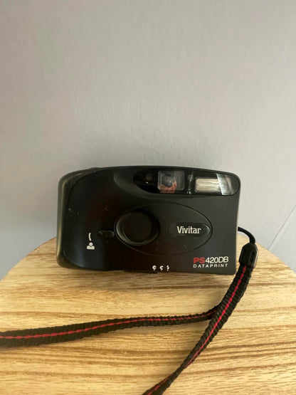 Vivitar PS 420DB DataPrint Panorama Camera Only (Tested & Works) - Very Good