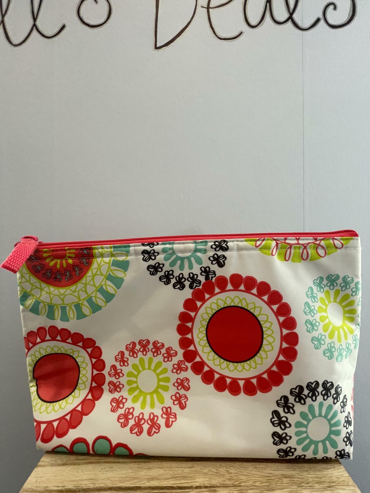 Neceser de viaje de maquillaje Thirty One Citrus Medallion - Muy bueno