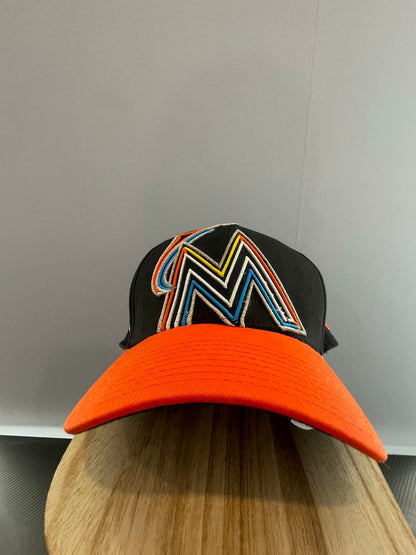 MIAMI MARLINS 2017 con gorra/gorra con logo ASG negro y naranja - Muy bueno