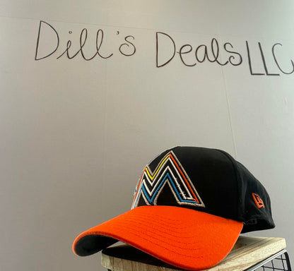 MIAMI MARLINS 2017 con gorra/gorra con logo ASG negro y naranja - Muy bueno