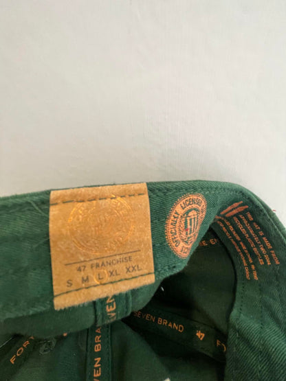 VINTAGE Miami Hurricanes Sombrero Gorra Correa Espalda Verde Naranja UM Fútbol Hombres - Muy Bueno