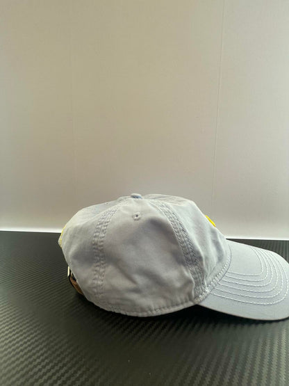 DRAKE WATERFOWL DUCK HEAD DH LOGO COTTON TWILL BALL CAP HAT ADJUSTABLE Baby Blue - Very Good