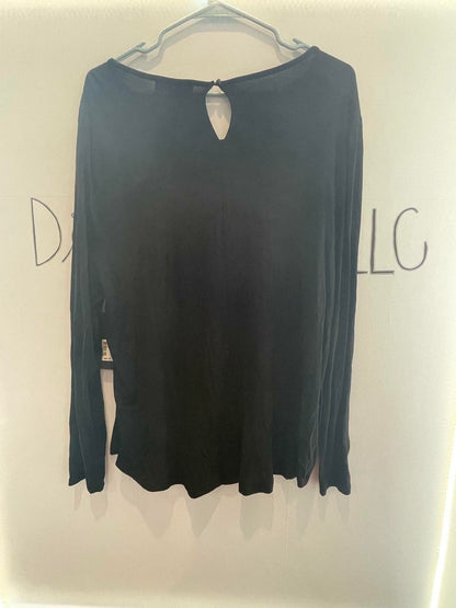 GNW Fashion Craft Fusion Size XL Black Blouse New w/tag