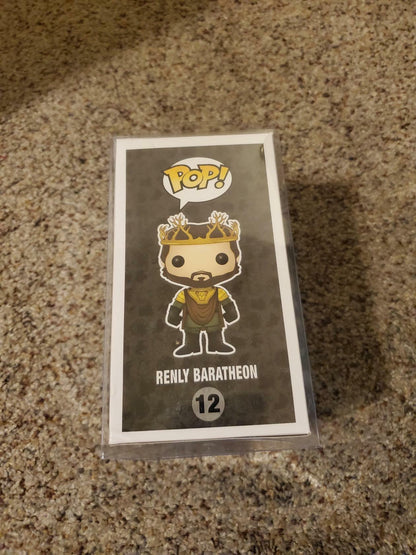 Funko Pop! Game Of Thrones Renly Baratheon Figure #12 New w/ Pop Protector