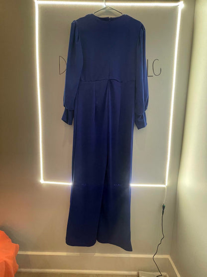 Metamorphosis Girl Blue Jumpsuit size 3XL Plus Business Casual One Piece Royal .. - Like New