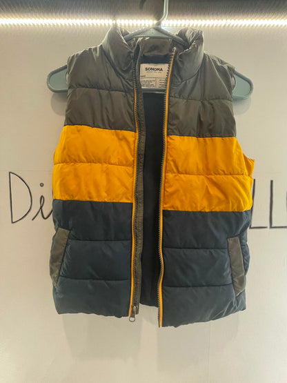 Sonoma Boys Multicolor Solid Full Zip Mock Neck Sleeveless Puffer Vest Size 8 - Very Good