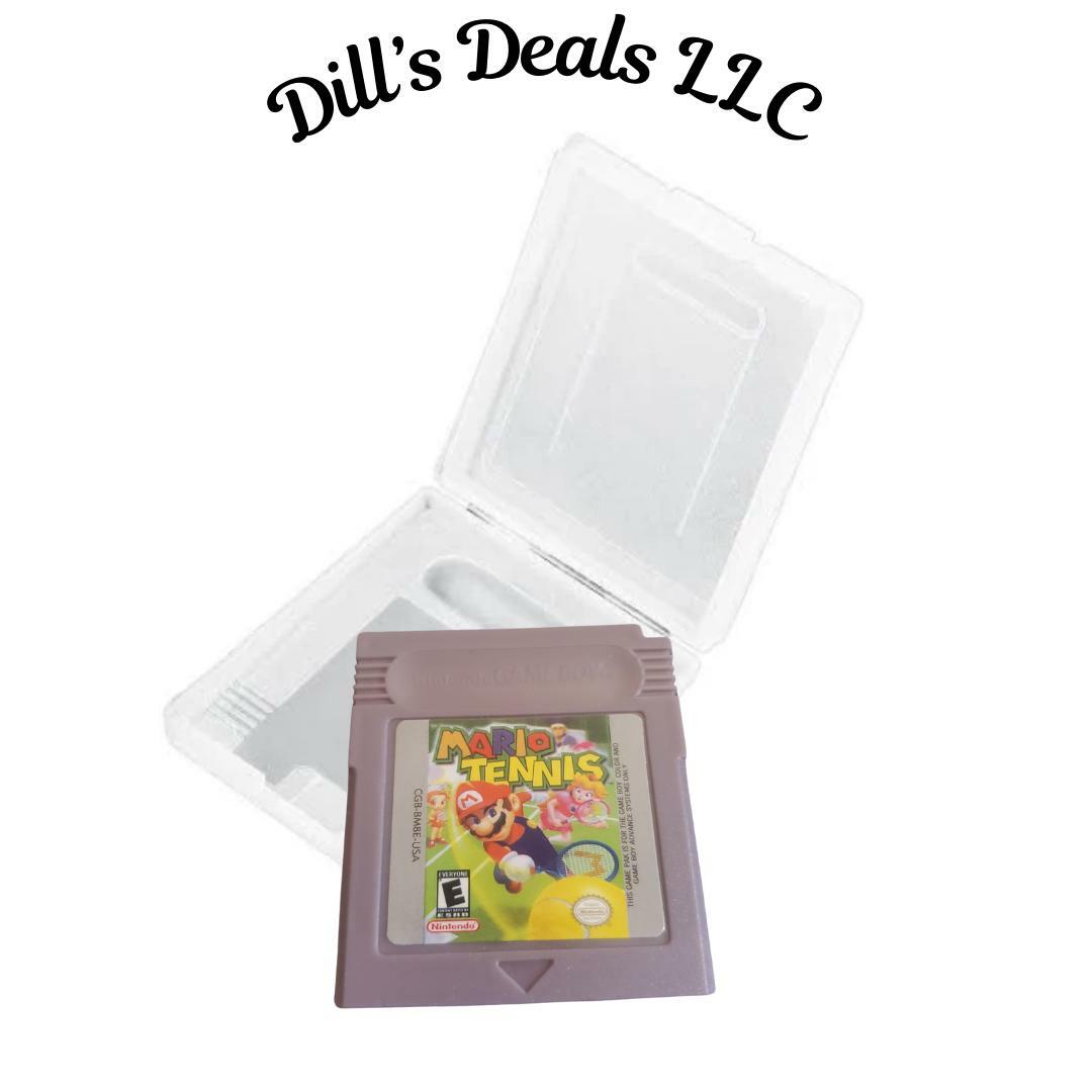 Mario Tennis GBC for Nintendo Gameboy Color & Clear Protective Case