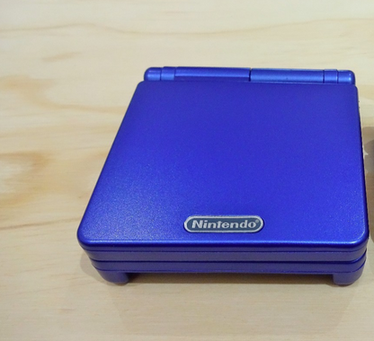 Nintendo Game Boy Advance SP Blue Version Custom Backlit Enhanced IPS Screen Mod High Resolution