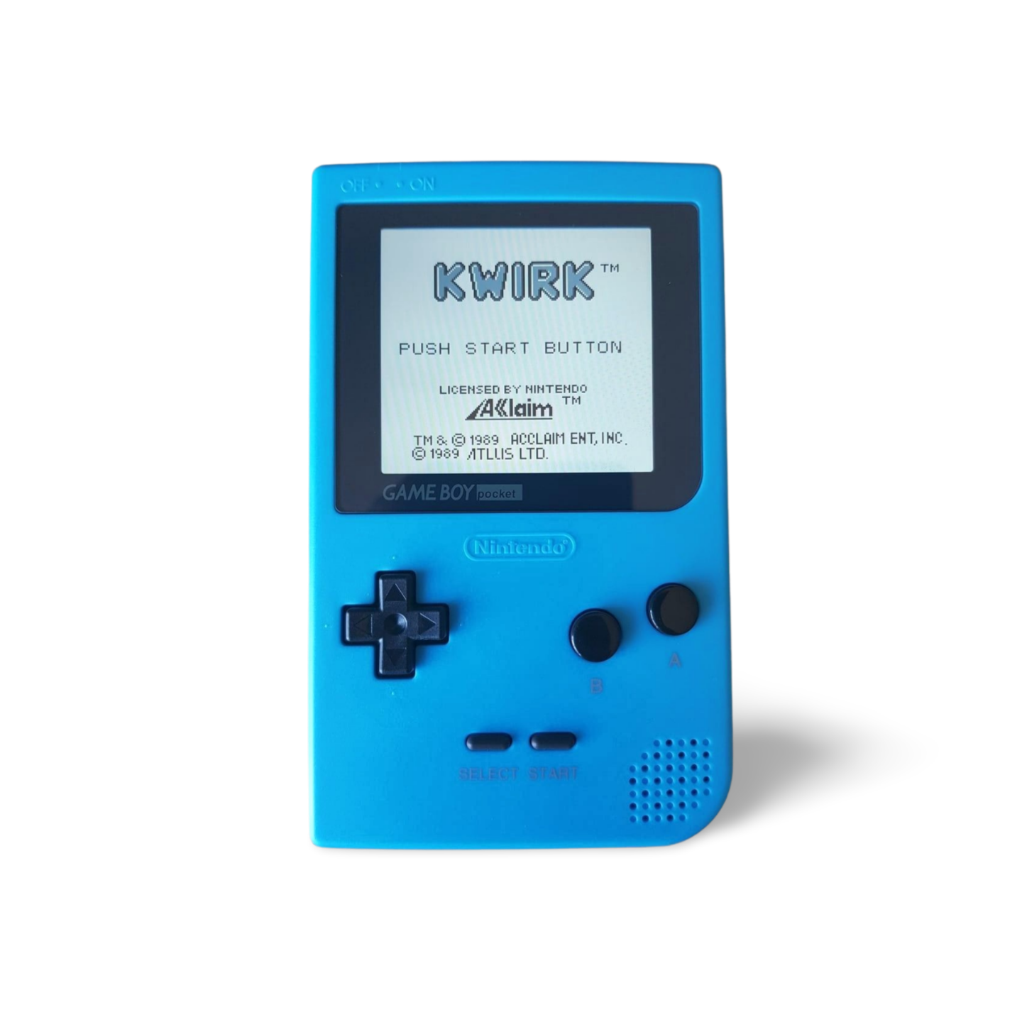 Nintendo Game Boy Pocket Blue Enhanced IPS Screen Mod High Resolution