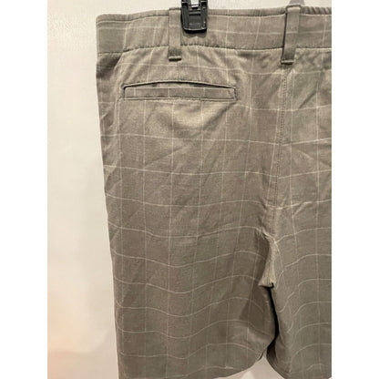 BCG Gray Plaid Shorts Polyester Blend 38