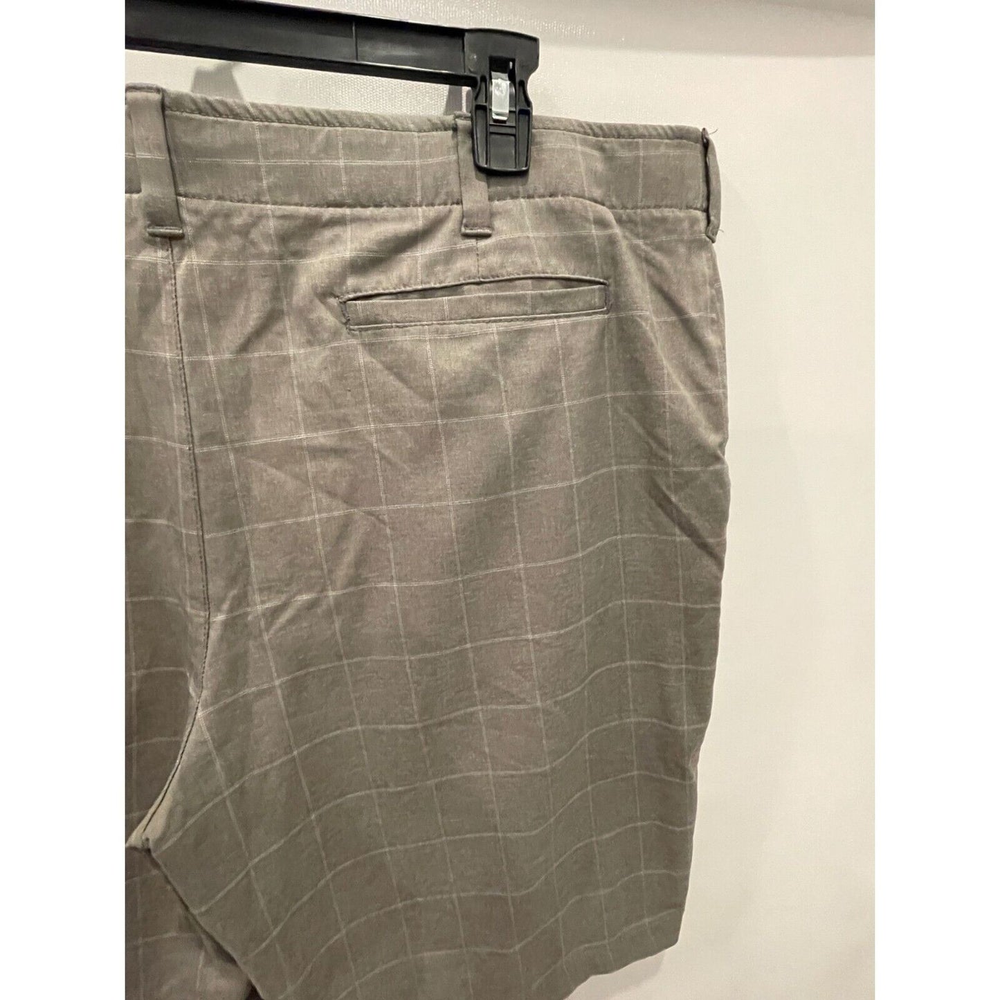 BCG Gray Plaid Shorts Polyester Blend 38