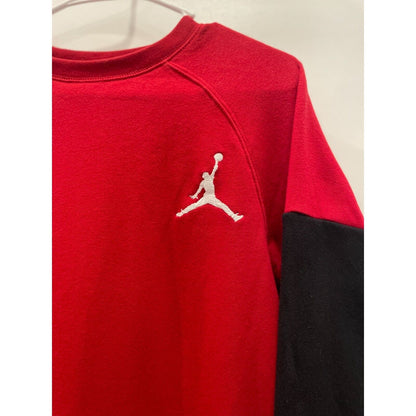 Youth Large Jordan Sweatshirt Red/Black Embroided Stiched Jumpman Logo