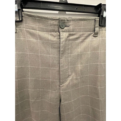 BCG Gray Plaid Shorts Polyester Blend 38