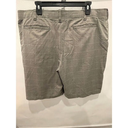 BCG Gray Plaid Shorts Polyester Blend 38