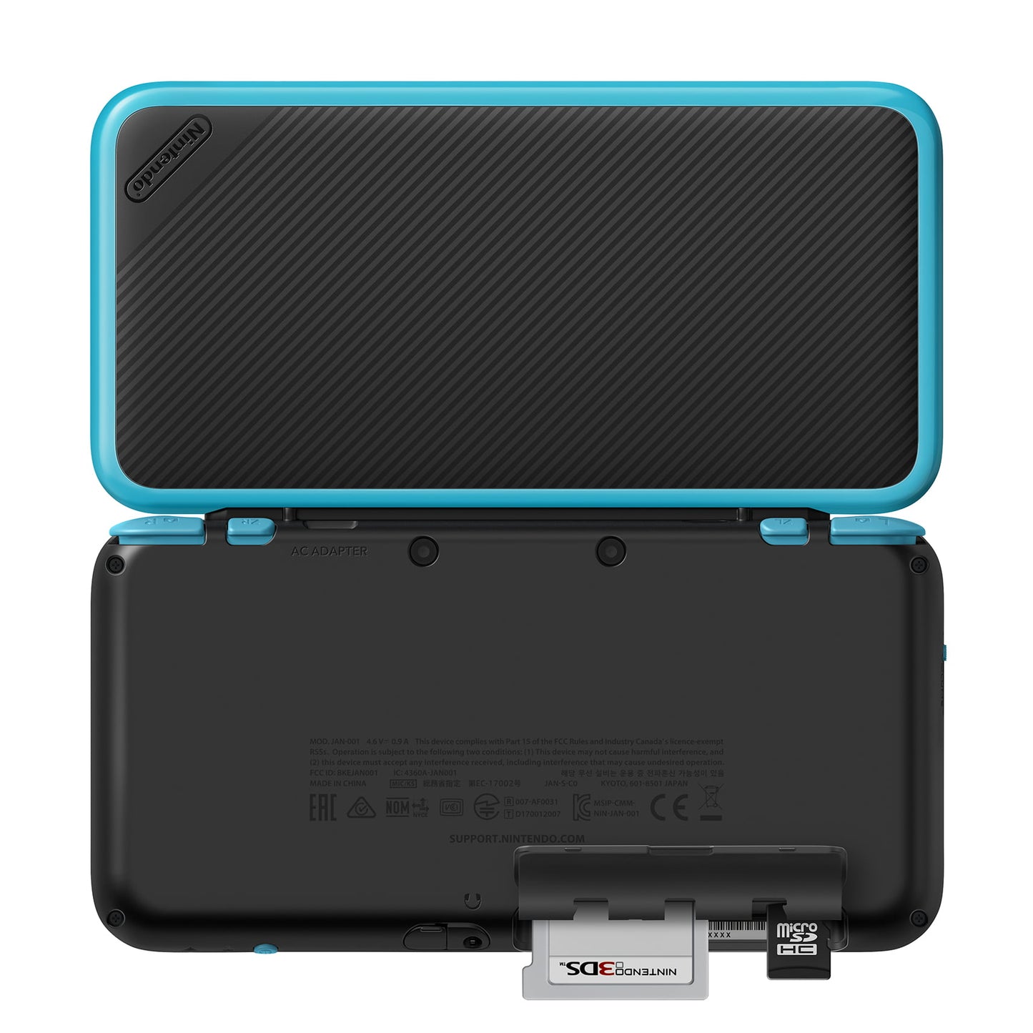 Nintendo 2DS XL Portable Gaming Console, Black & Turquoise