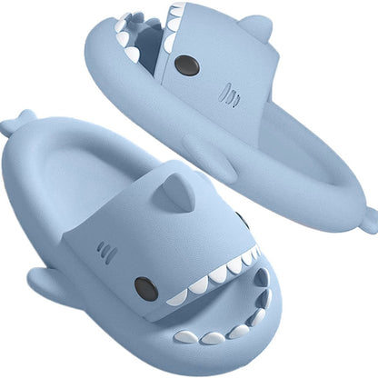 Cartoon Shark Non-slip Slides - Slippers, Lightweight Quick Drying - for Men, Women, Indoor Outdoor Beach Shower House