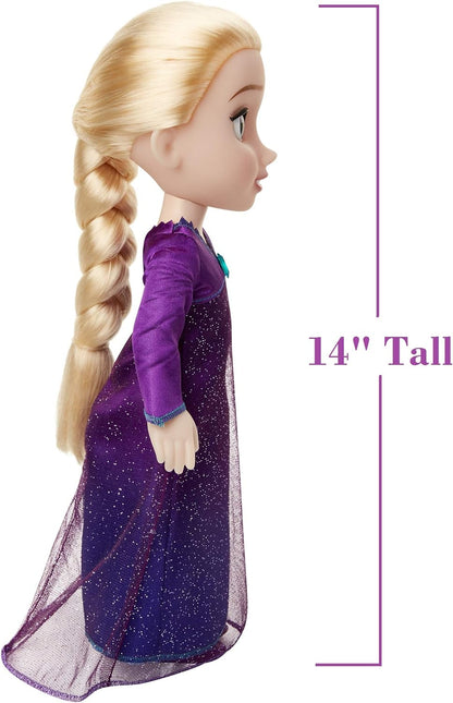 Disney Frozen 2 Elsa Musical Doll Sings Into The Unknown - Features 14 Film Phrases - Dress Lights Up - Ages 3+, 14 in