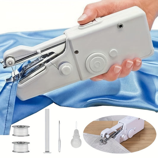 Máquina De Coser De Mano Mini Máquinas De Coser, Máquina De Coser Portátil Herramienta De Puntada Rápida De Mano Para Tela, Ropa Para Niños, Ropa (batería No Incluida) 