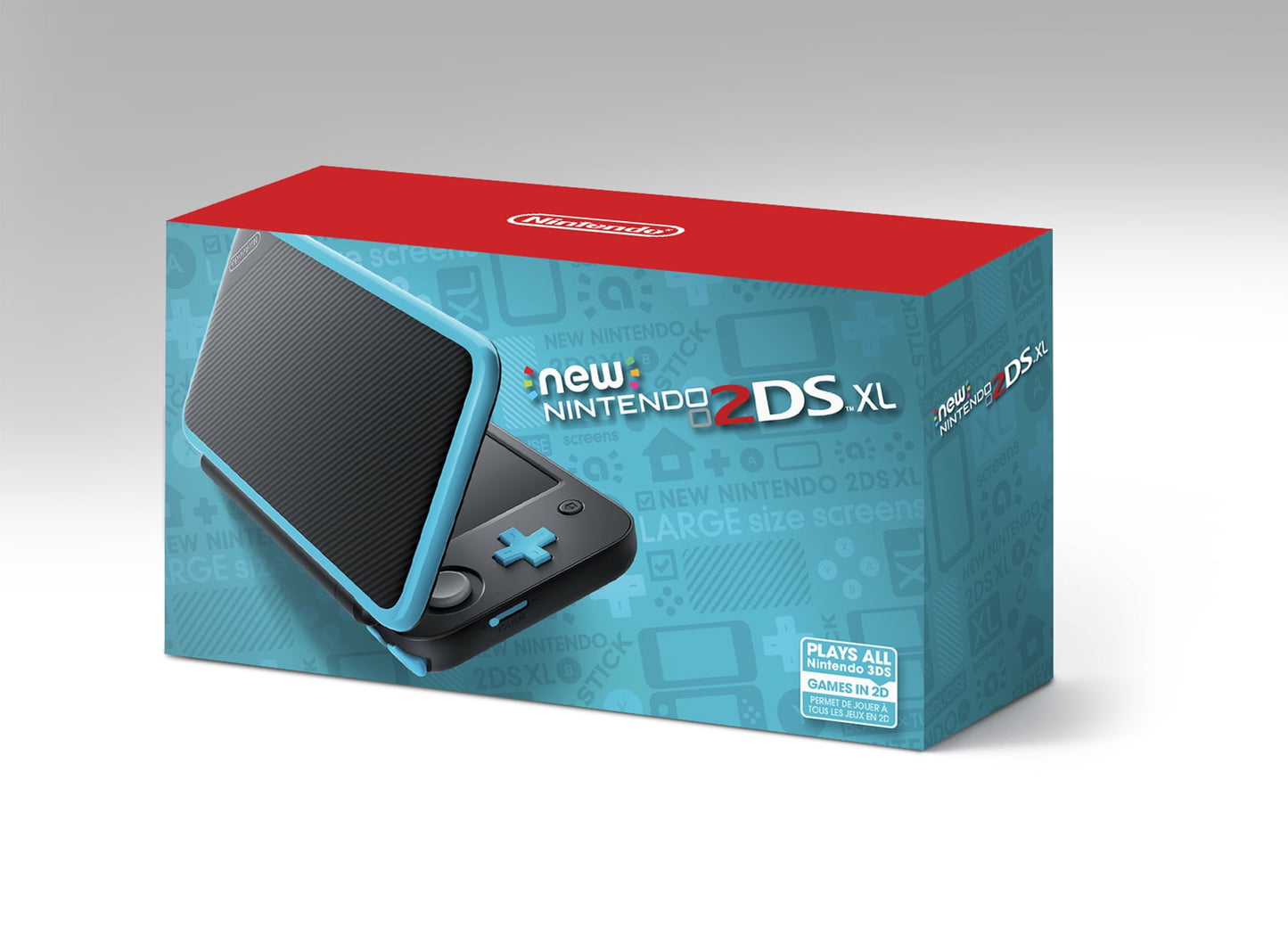 Nintendo 2DS XL Portable Gaming Console, Black & Turquoise