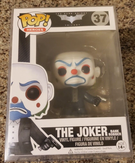 ¡Funko Pop! DC Heroes La Trilogía del Caballero Oscuro El Joker Ladrón de Bancos #37