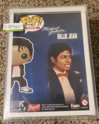 Funko Pop Michael Jackson Billie Jean #22 Pop Rock Edition w/ Pop Protector Classic