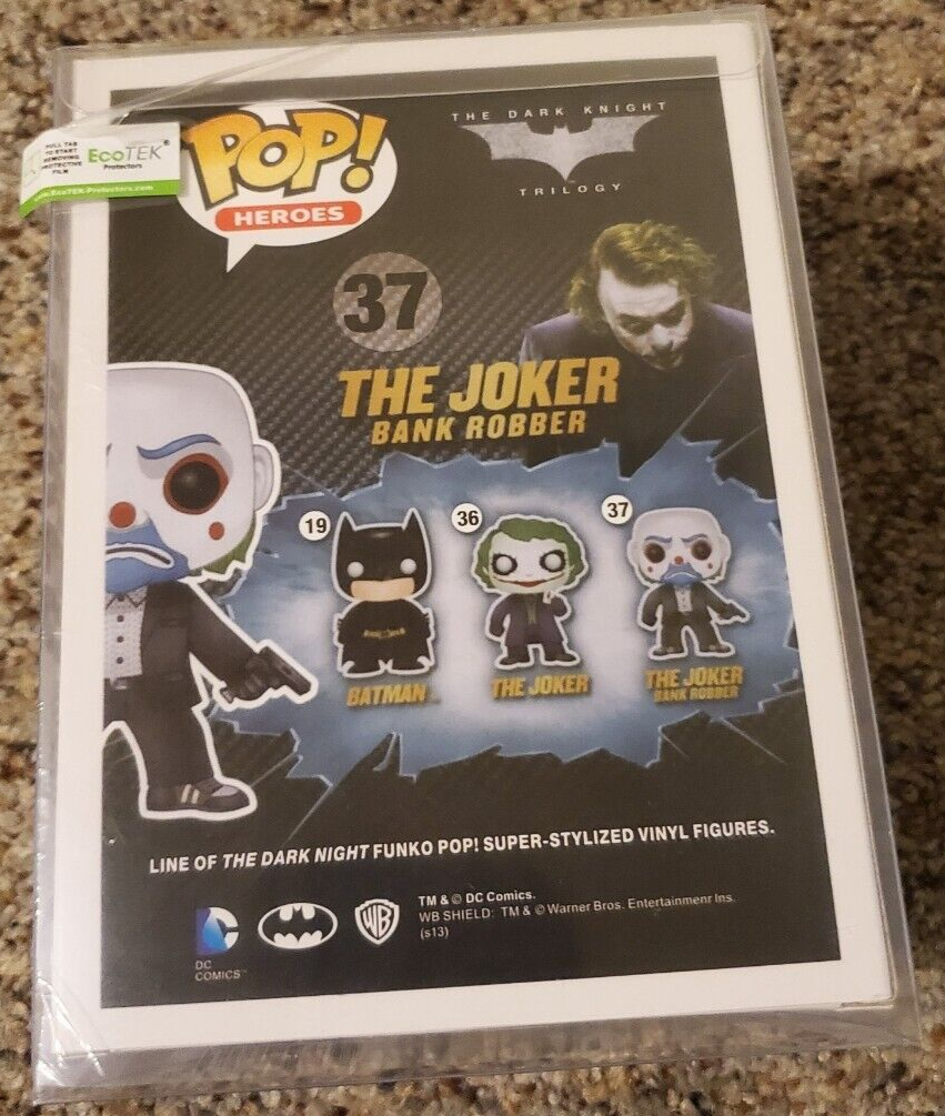 Funko Pop! DC Heroes The Dark Knight Trilogy The Joker Bank Robber #37